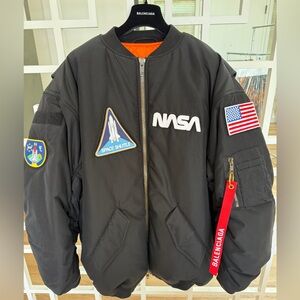 Balenciaga Orange and Black Jacket